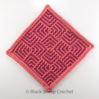 Art Deco Tiles Red swatch completed